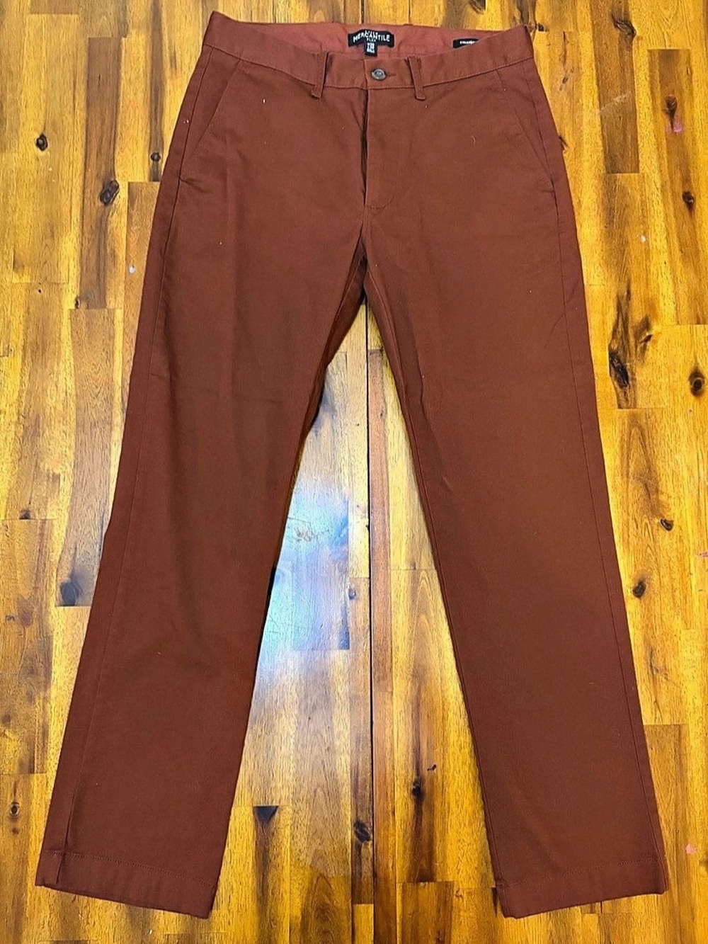 J.Crew Mercantile Straight Flex Men's Straight Flex Pants Brown Waist 30